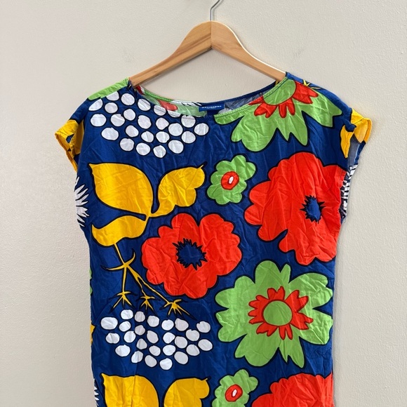 Marimekko x Target Colab Floral Tunic Mini Dress Beach Summer Coverup Small - Picture 2 of 5